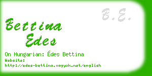 bettina edes business card
