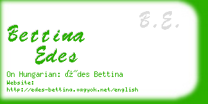 bettina edes business card